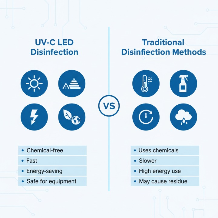 Comparison of UVC LED Disinfection Malaysia vs Traditional Cleaning Methods